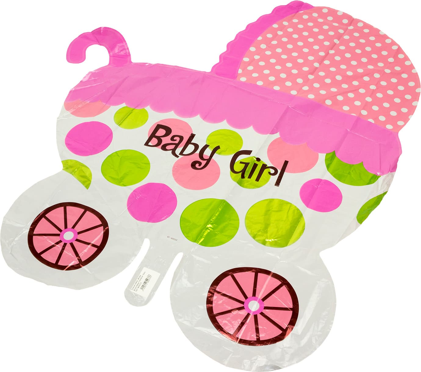 Кулька повітряна фігура фольгована Коляска. Baby Girl №A0222