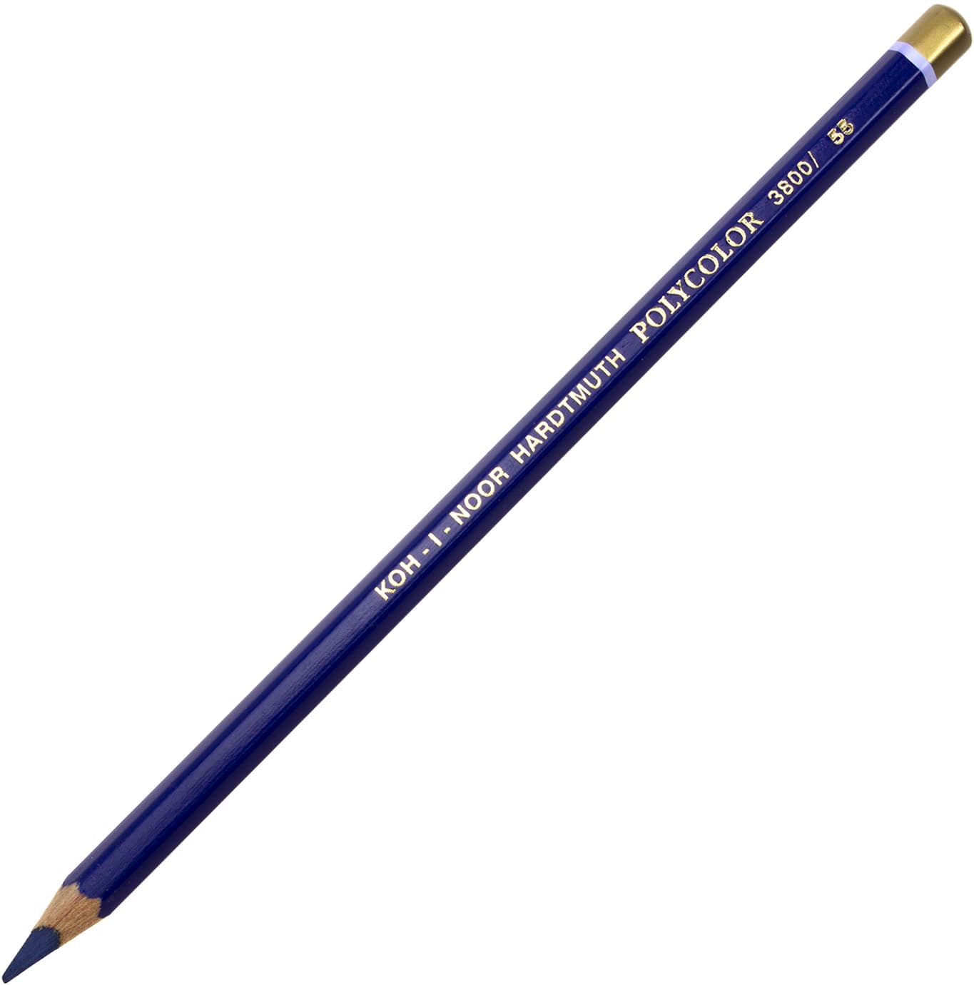 Олівець кольоровий Koh-i-noor Polycolor художній permanent blue / стійкий синій (12) 3800 / 55