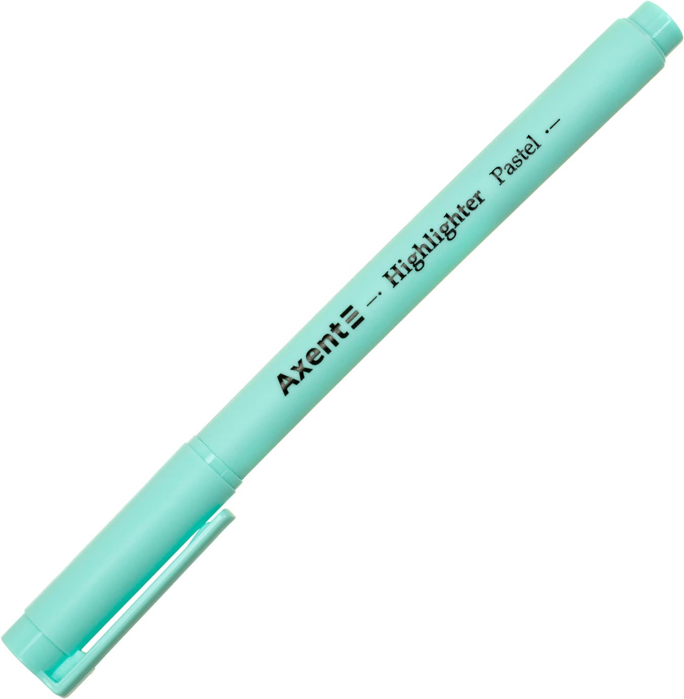 Текстмаркер Axent клиновидний Highlighter Pastel 2-4 мм бірюзовий (12) (144) №2533-09-A