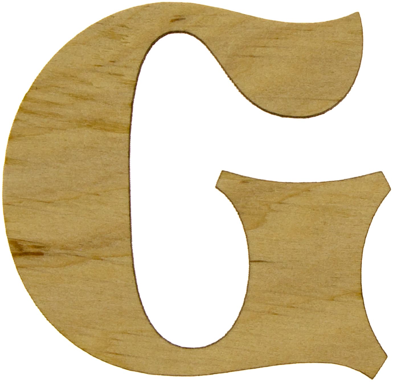Буква английская 6см G фанера (5)