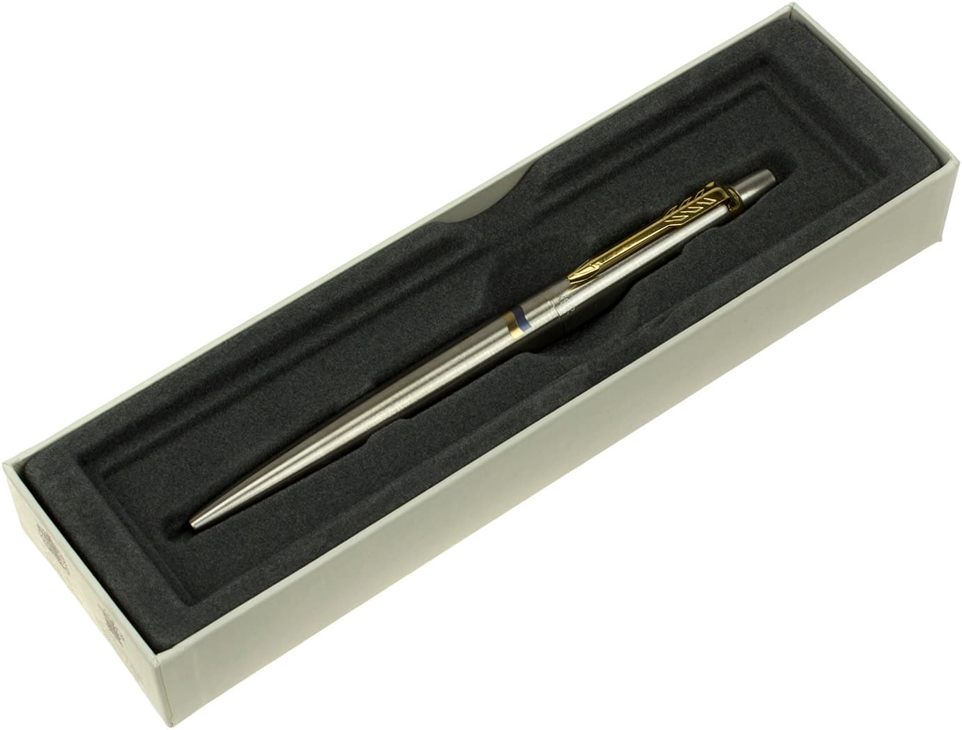 Ручка шариковая Parker Jotter сталь с позолотой Флаг желто-синий 16 032_R8