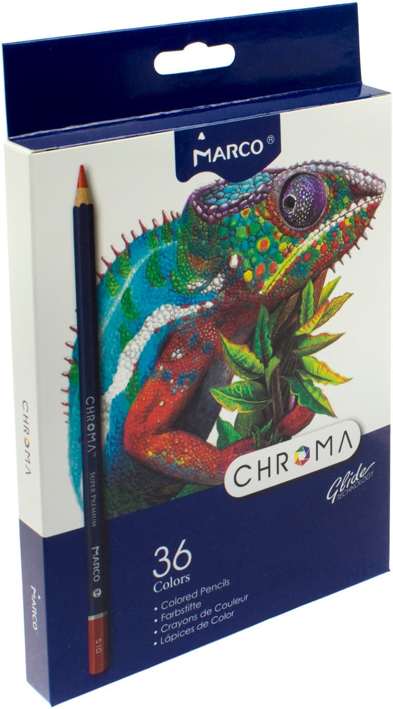 Олівці кольорові 36 кольорів Marco Chroma (4) (48) 8010-36CB/1374