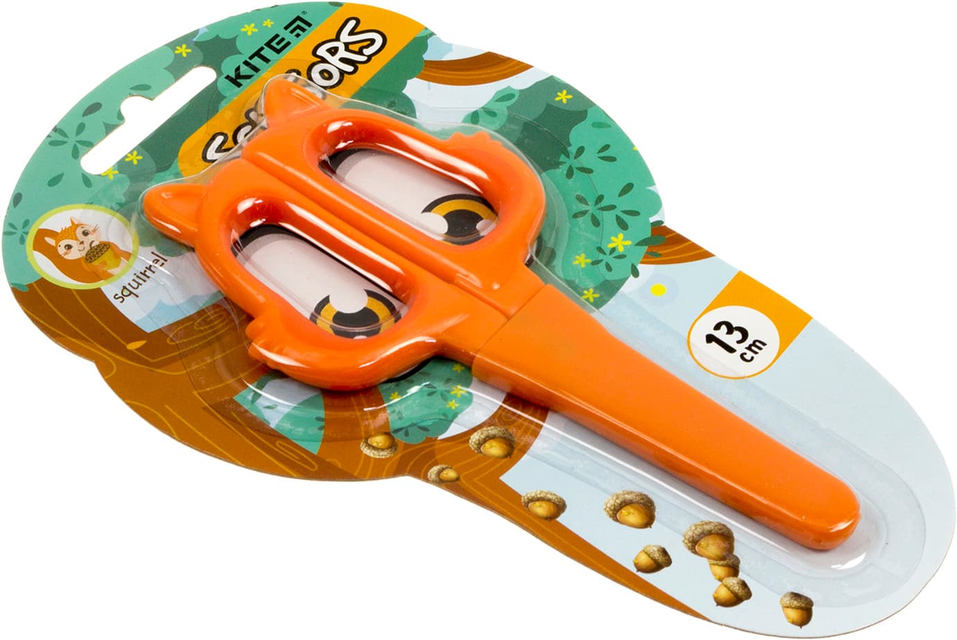 Ножницы детские Kite Squirrel 13 см (12) (240) №K21-017-02