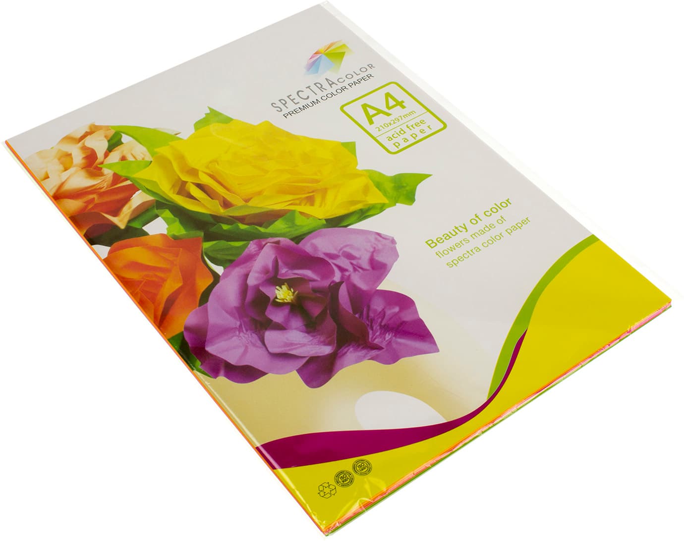 Папір кольоровий А4 75 г/м неон 5х10 Spectra Color-Rainbow Pack Cyber IT 82 O 50 шт (10)