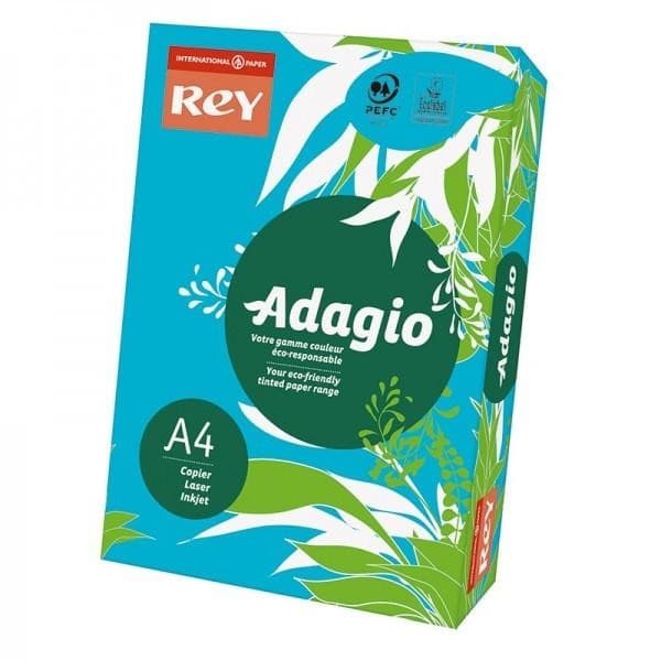 Папір кольоровий А4 160 г/м2 REY Adagio Deep Blue 51 темно-синій (250)
