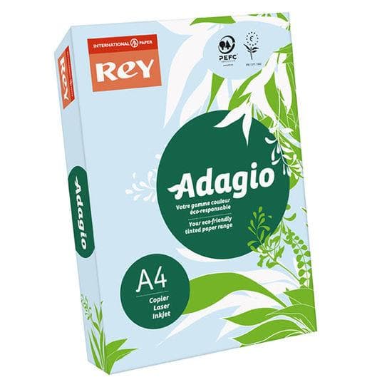 Папір кольоровий А4 80 г/м2 пастель REY Adagio Blue 01 блакитний (10)