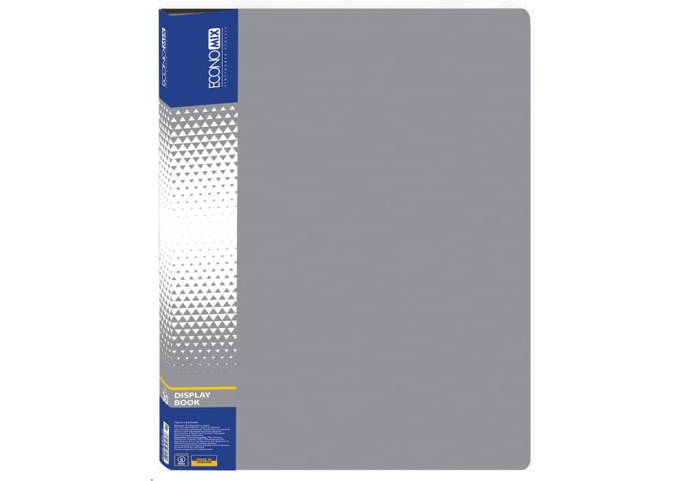 Папка Economix A4 с 30 файлами серая (6) (24) №E30603-10