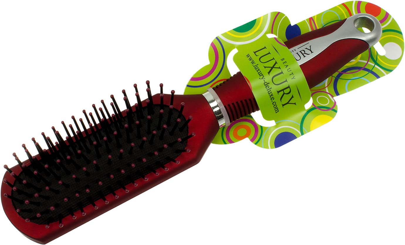 Щітка масажна для волосся Luxury red HB-04-09