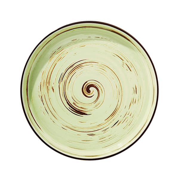 Тарілка керамічна Spiral Pistachio 23 см Wilmax (3) (24) №WL-669119/1198