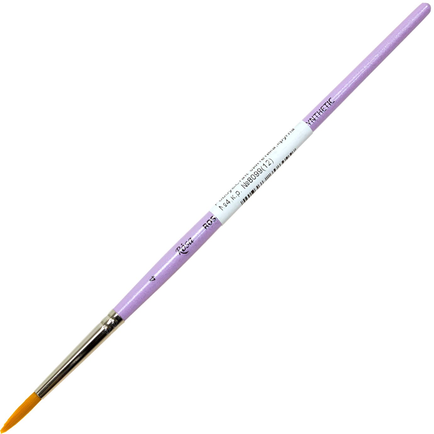 Пензлик художній Rosa Talent Hobby&Craft синтетика круглий к.р.8099 (12) 4,