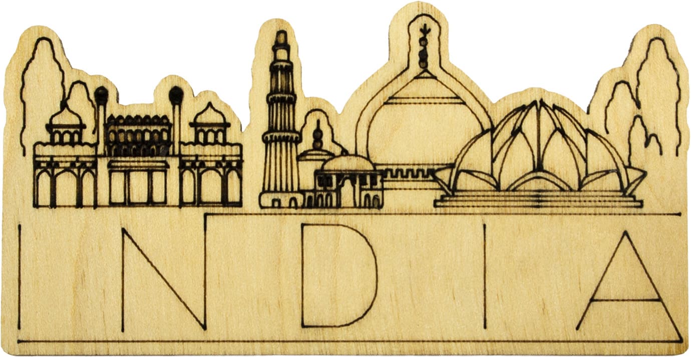 Магнит India 5х10см фанера ассорти (5)