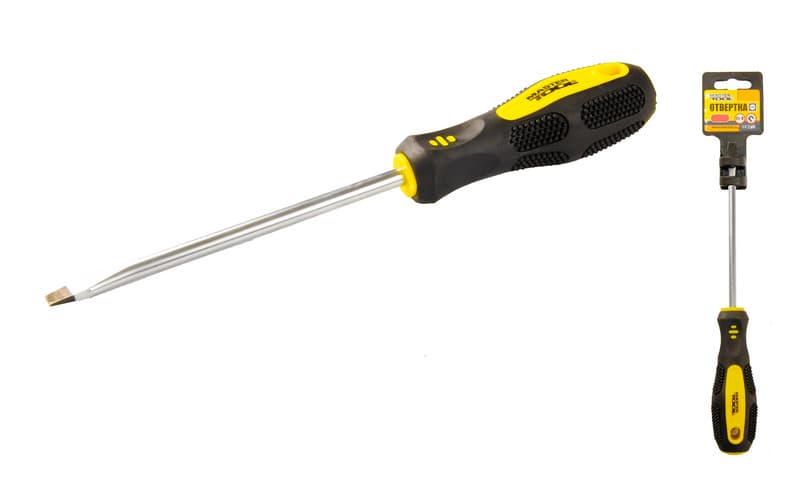 Отвертка Master Tool шлицевая SL8х150мм №48-5815