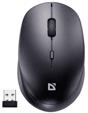 Мышка BT Defender Auris MB-027 "бесшумная" (1600dpi) black №52027