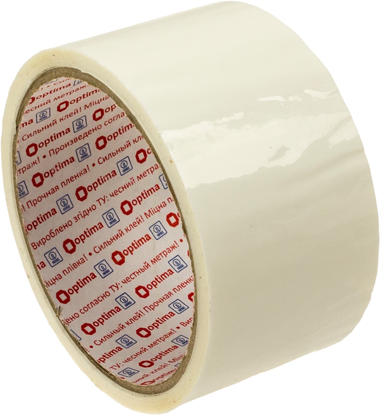 Лента клейкая канцелярская Optima 48мм х 30м белая (6) (72) O45304-14