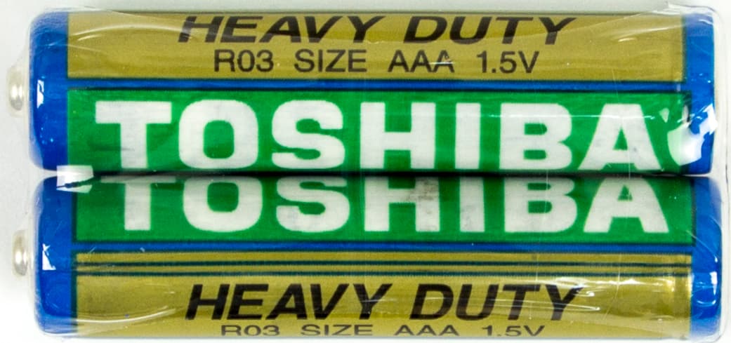 Батарейки Toshiba Heavy Duti R-03/плівка 2шт(20)(100)(500)