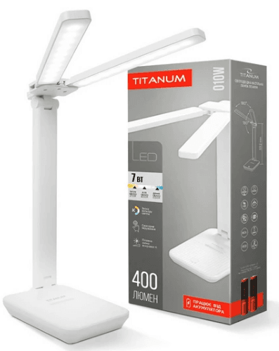Лампа наст. LED Titanum акум. TLTF-010W 7W 2700-6000K(40)