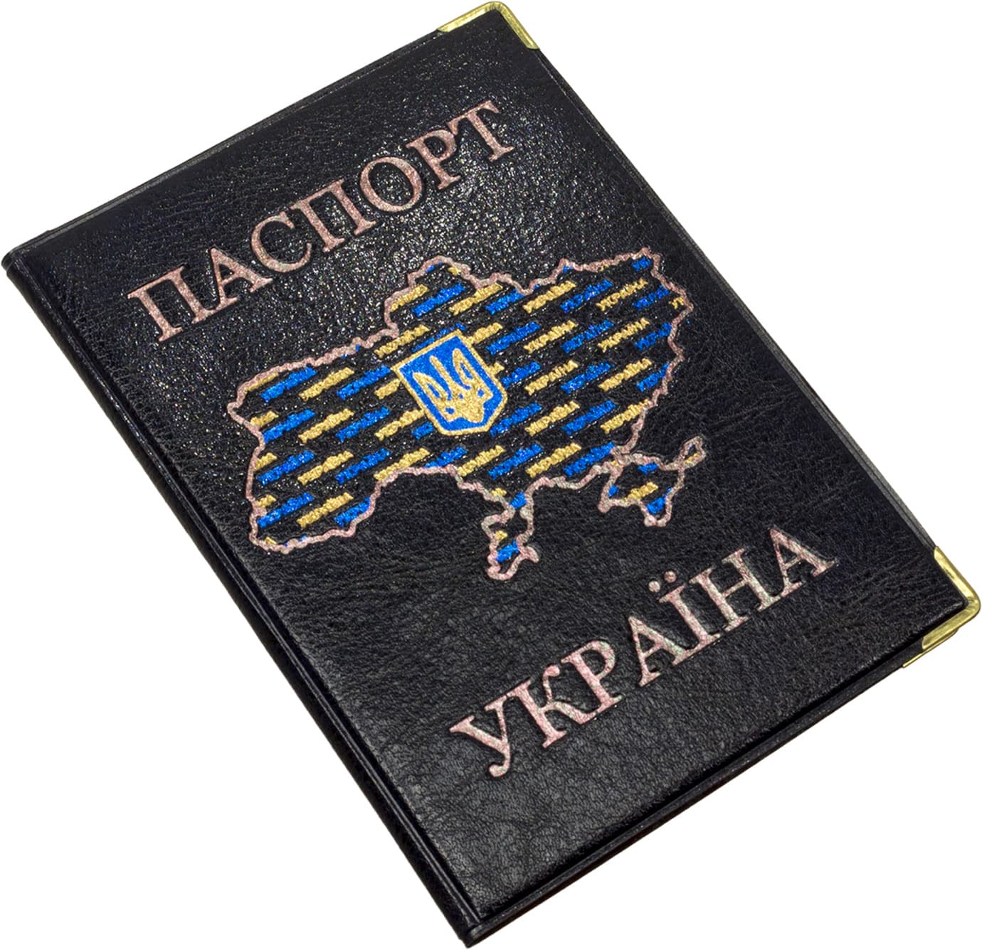 Облож. на Паспорт Украины "Карта"кожзам. №131-Па(10)