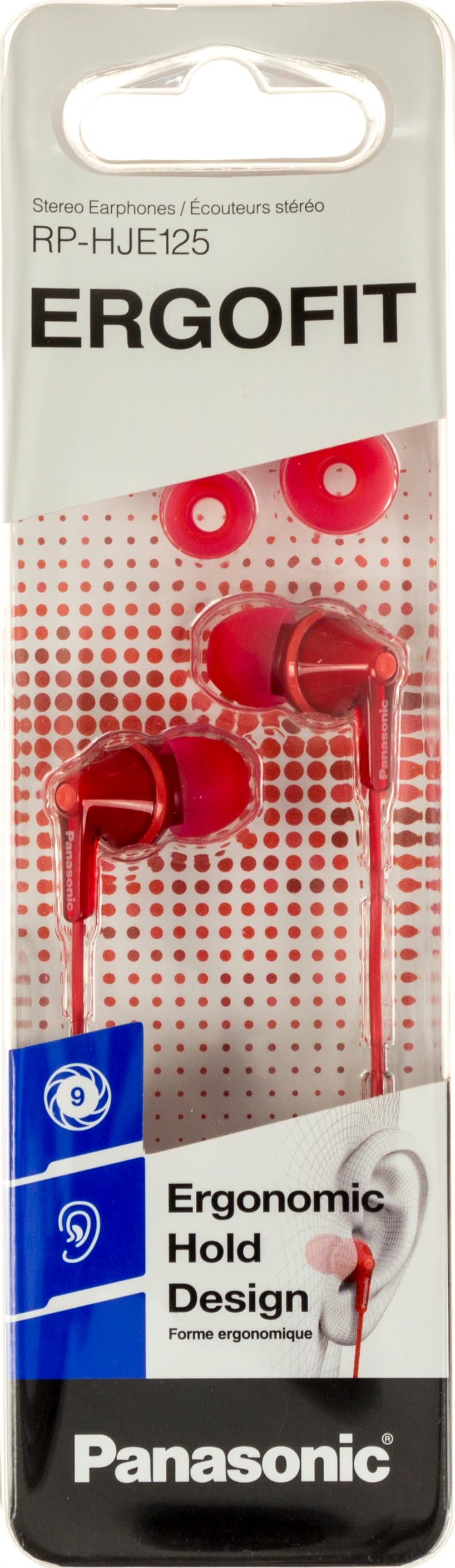 Навушники вакуумні Panasonic RP-HJE125E-R red(10)