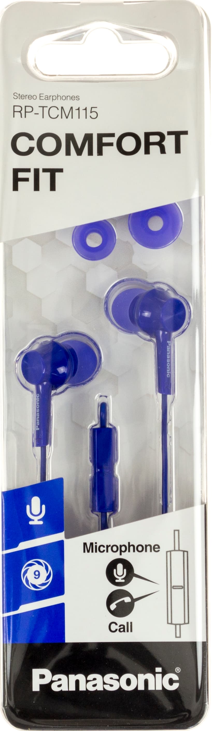 Навушники вакуумні Panasonic RP-TCM115GC-A blue+мікрофон(10)