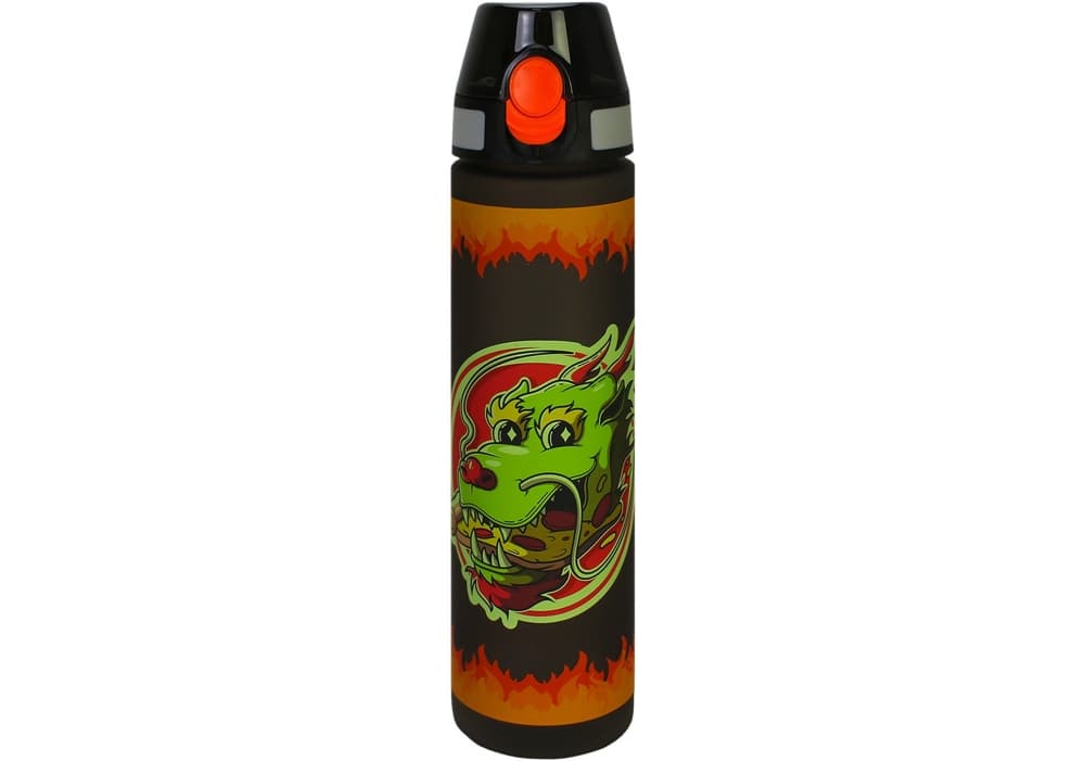 Пляшка для води тританова "CoolForSchool" 750мл Fire Dragon чорна №CF61313