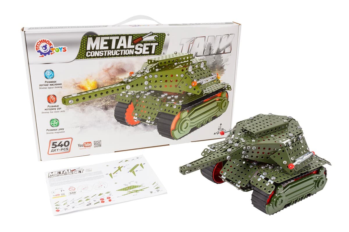 Конструктор метал. "Танк" "ТехноК" №9307(5)