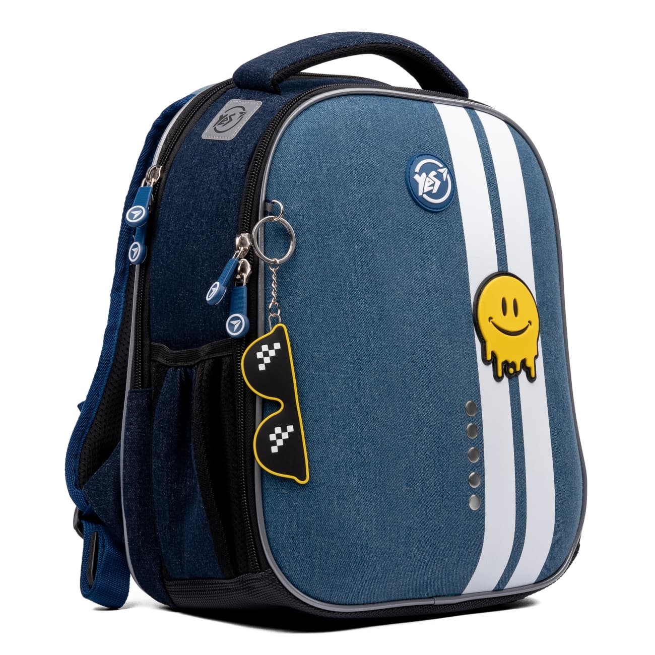 Ранец каркасный Yes 2 отделения 3 кармана Smiley World (4) №H-100/552223