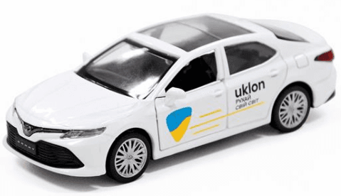Автомодель "Technodriver" TOYOTA CAMRY UKLON біла №250291/КіддіСвіт/