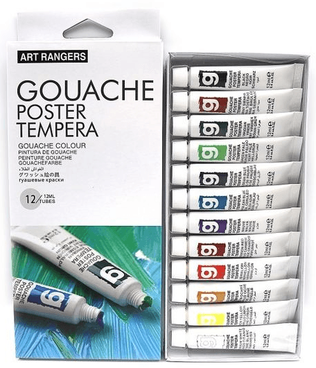Гуаш "Art rangers" 12кольор. 12мл №EG1212C-3/№PG31.12012.A(6)(48)