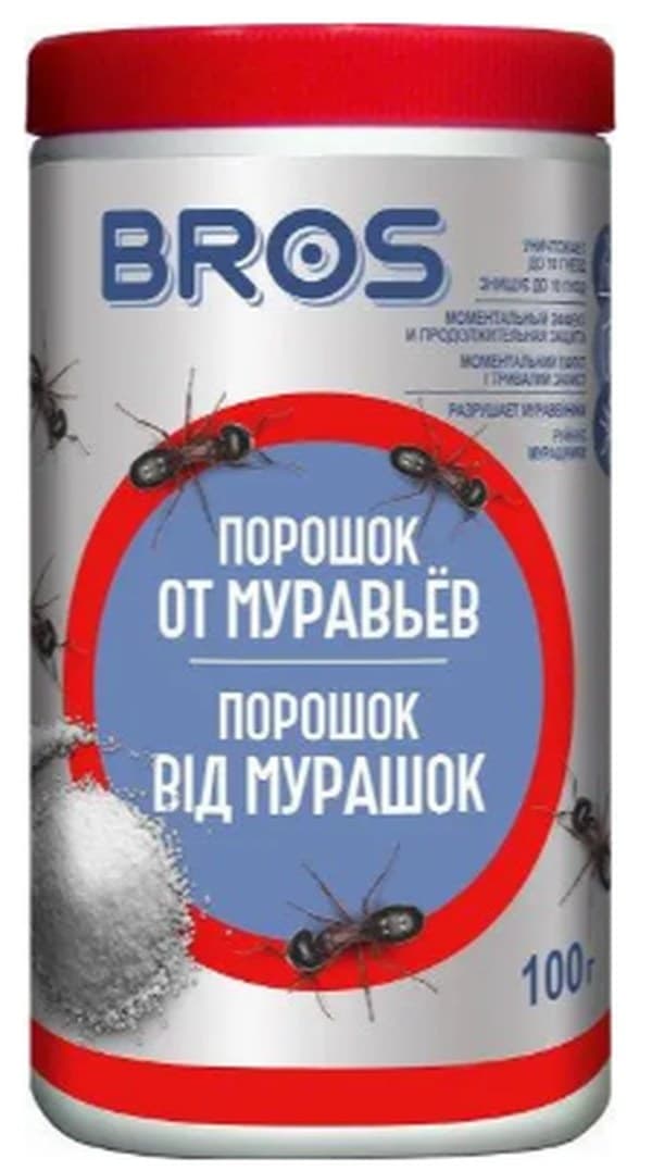 Порошок Bros від мурах 100гр №9198/1538(18)