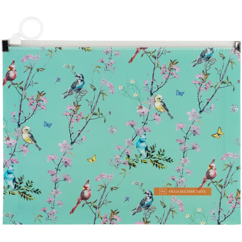 Папка "Axent" №1498-33-A OS Spring А5+ zip-lock,на молн.(12)