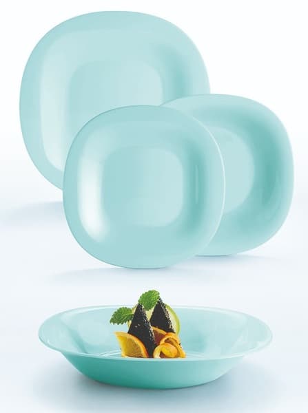 Сервіз столовий скло 18предм. "Luminarc.Carine Light Turquoise" №P7628