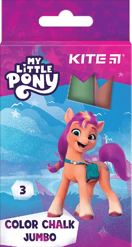 Мел цветн. "Kite" №LP24-077 3цветн. Jumbo Litlle Pony(20)(120)