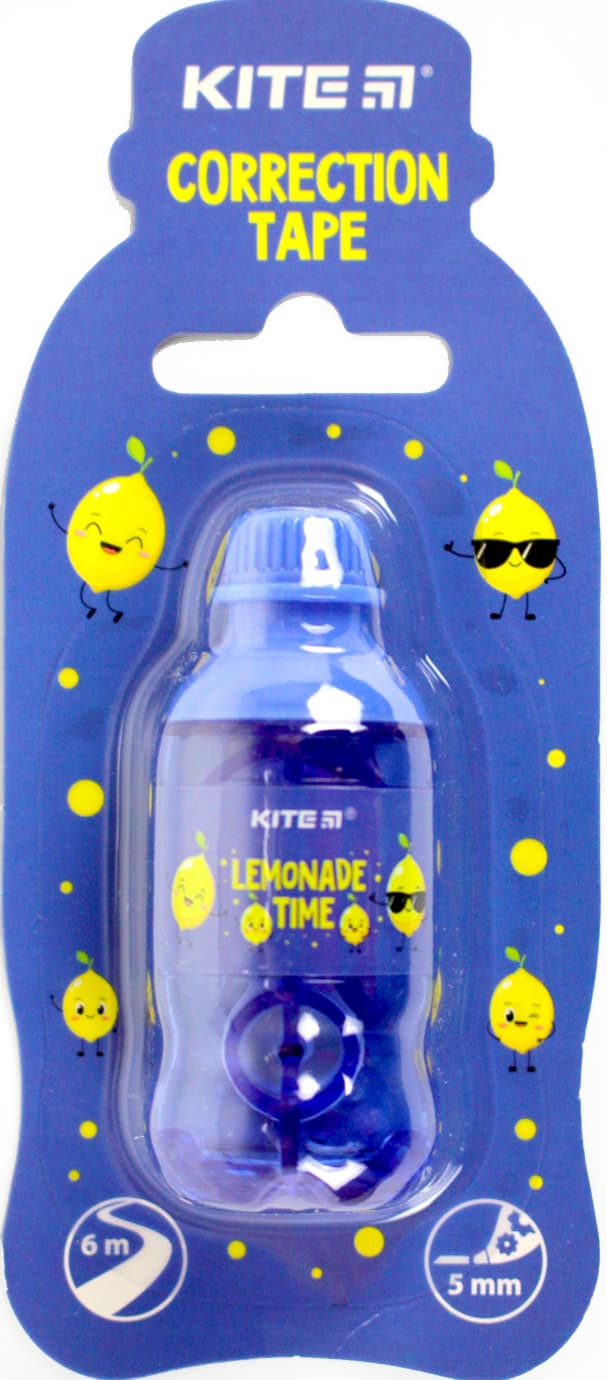 Корректор ленточ."Kite" 5ммх6м Lemonade time №K24-007-3(12)(576)