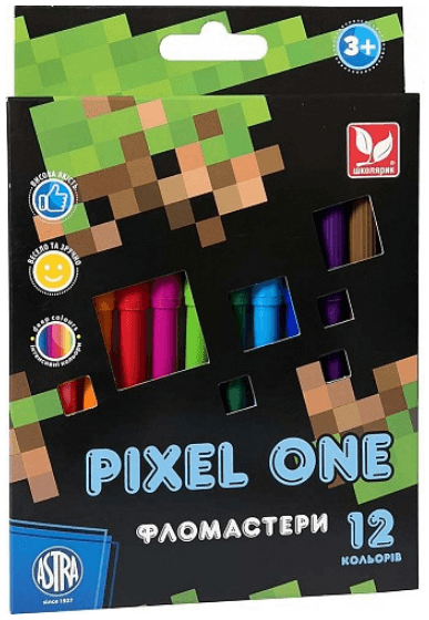 Фломастери 12кольор. "Pixel One" №314022001(12)