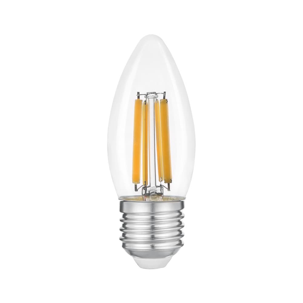 Лампа "Etron Filament Power" прозоре скло LED 1-EFP-1122 C37 12Вт 4200K Е27(10)