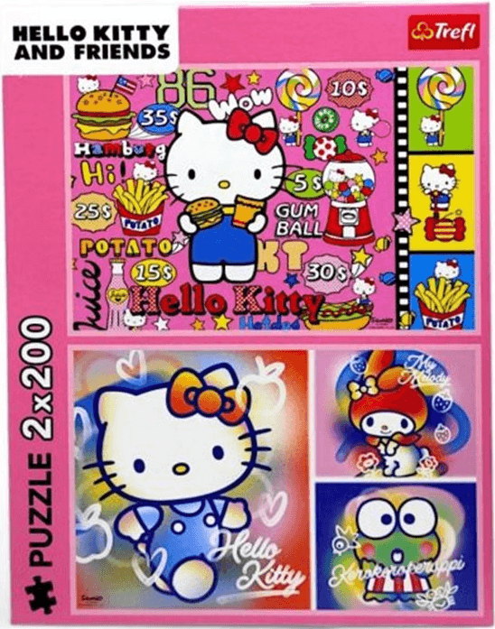 Пазлы Trefl 2x200эл. Hello Kitty Привет Китти и друзьям №13336