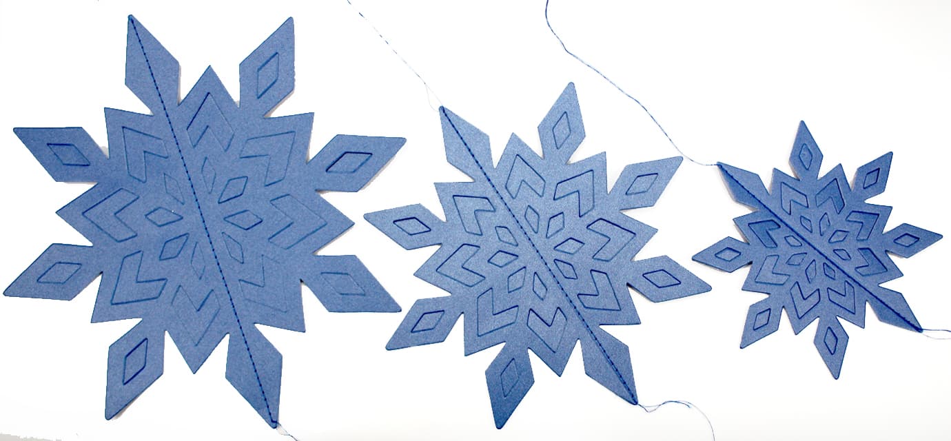 Декор-підвіска новорічна паперова "Snowflake" синій 25см №R96067