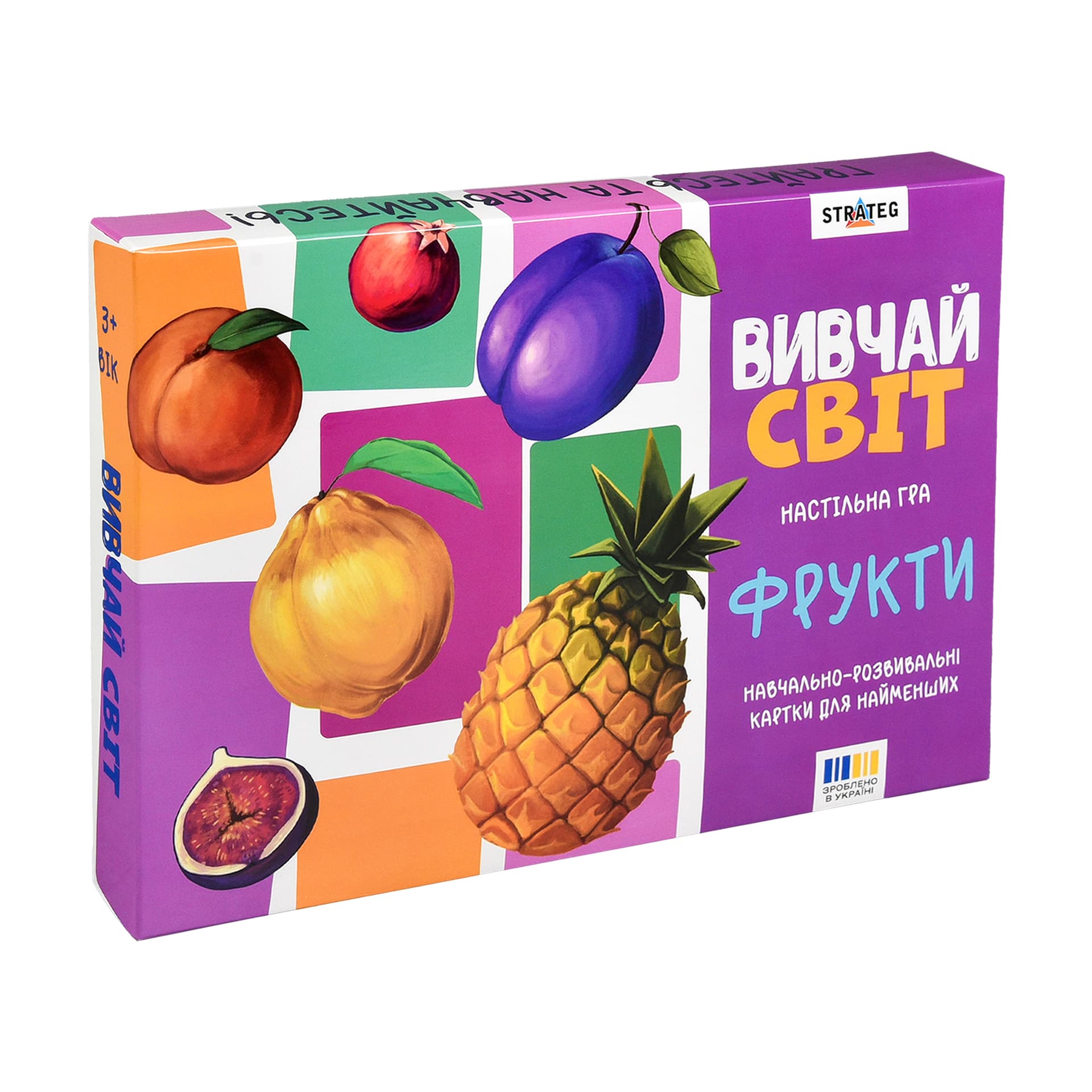 Гра наст. "Вивчай світ. Фрукти" укр. №30805/Strateg/(16)