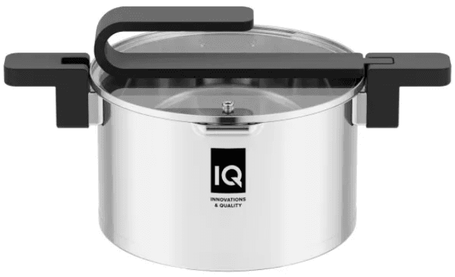 Каструля нерж. "IQ Be Smart" 22см 4,2л з кришкою №IQ-2053-22(4)