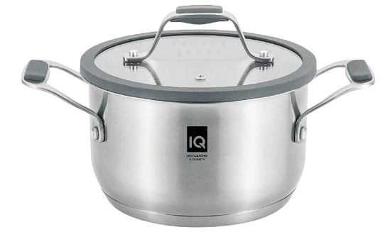 Каструля нерж. "IQ Be Brave" 20см 3,2л з кришкою №IQ-2052-20(6)