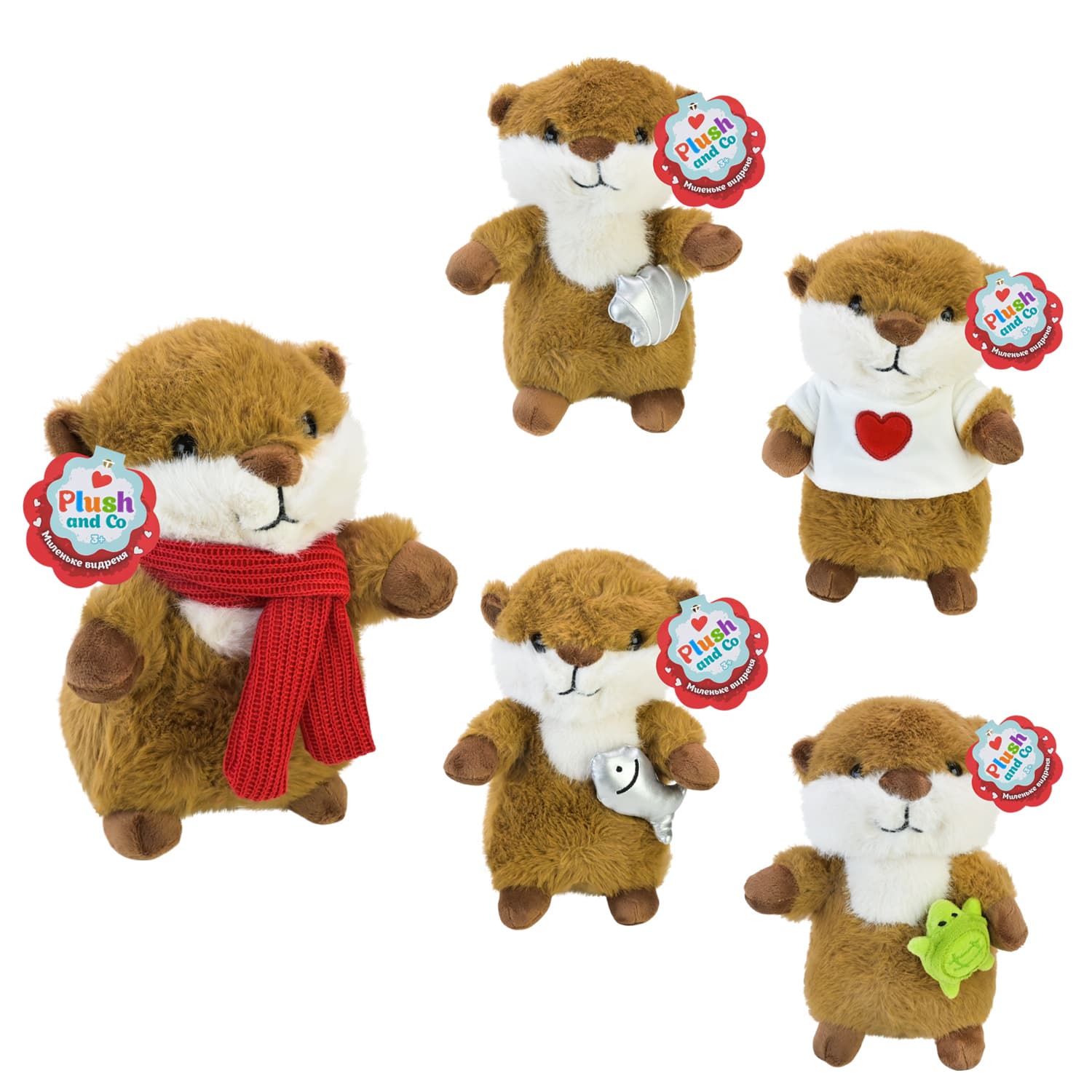 М'яка ігр. "Plush and Co" видреня 15х20х22см 5кольорів №PLC25008(10)(60) КІ