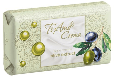 Мило "Ti Amo Crema" з екстр.оливки 125г №7520