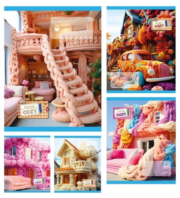 Тетрадь 24л. клет. /ТВ/ "Cozy" №И51308(20)(320)