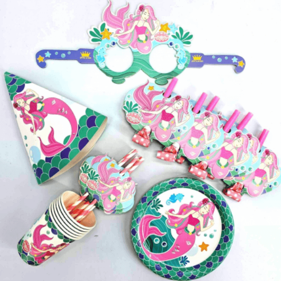 Набір для святкування на 36 предм. "Русалонька" №312/871312(1)(50)