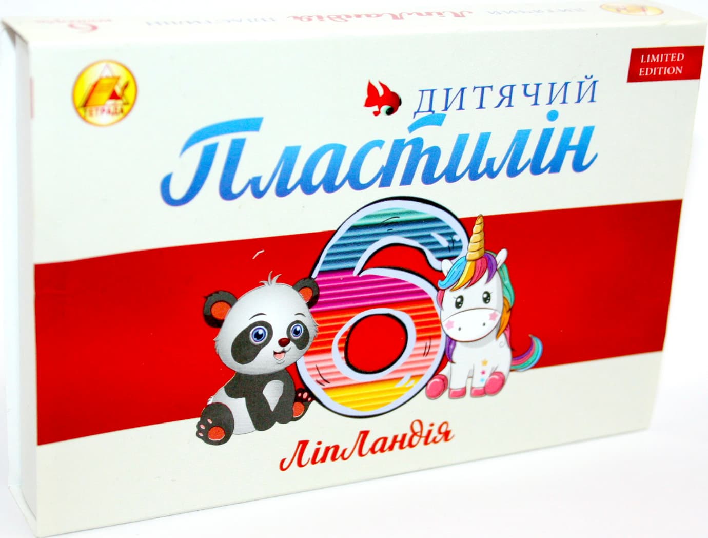 Пластилін 6 кольорів 110 гр Ліпландія/Пластіленд Тетрада (21) 461374/461341