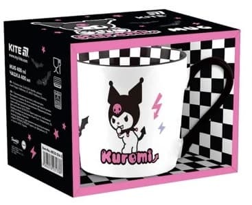 Чашка керам. 400мл "Kuromi" в подар. кор-ке №HK25-216-2/Kite/(36)