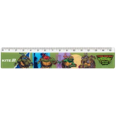 Линейка пласт. 15см "Kite" №NT25-090 Ninja Turtles(100)