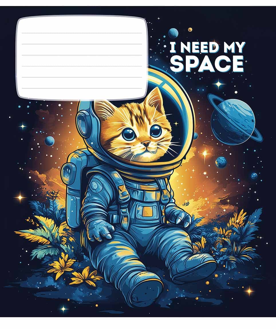 Тетрадь 12л. лин. Star " I need my space" выб.УФ-лак №012-3496L(30)(360)