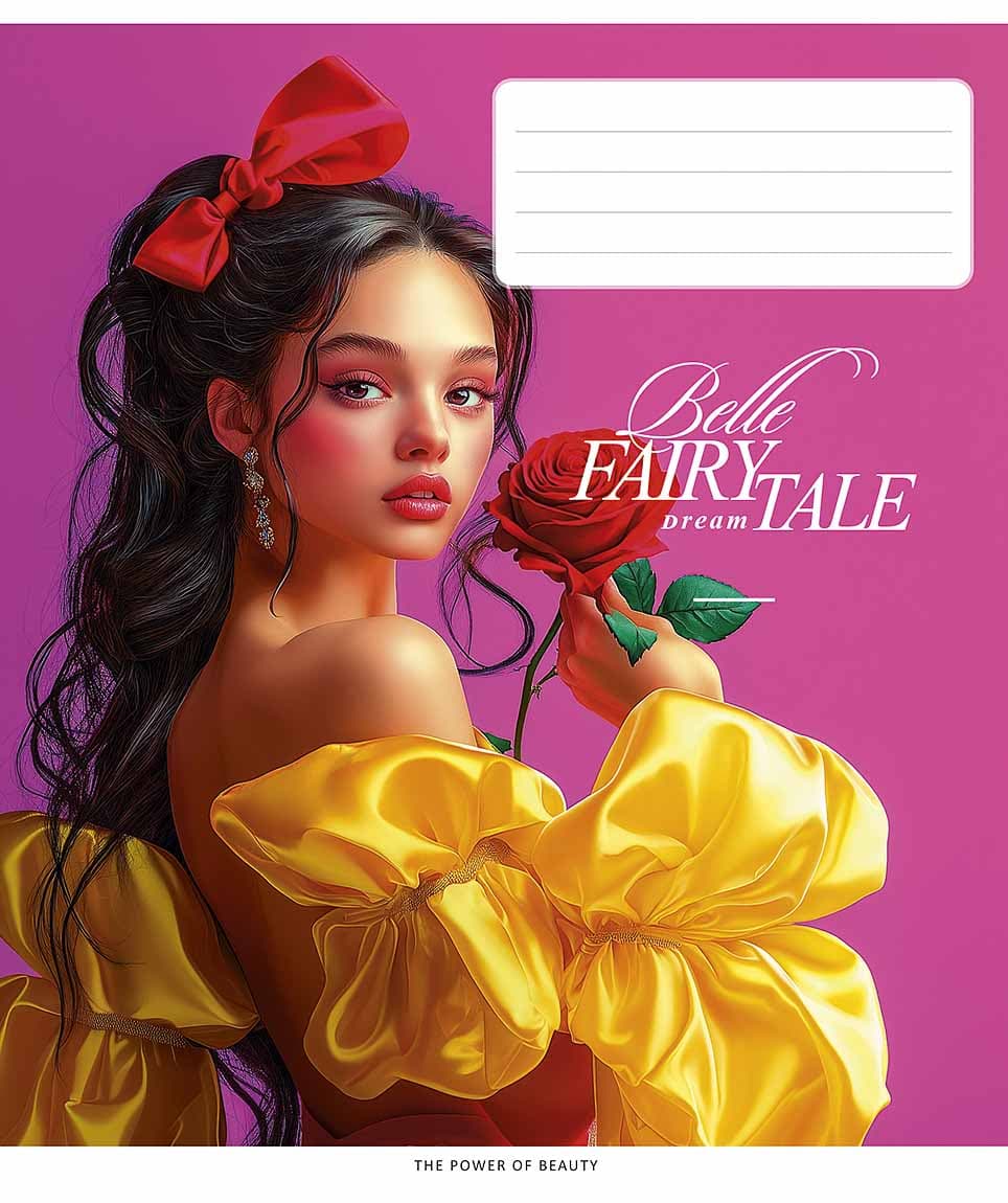 Тетрадь 48л. лин. Школярик "Fairytale" дев. ВД-лак №048-3542L(10)(100)