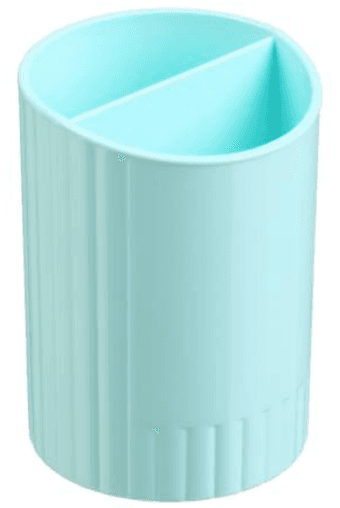 Стакан для ручок "Buromax" №BM.6350-38 Pastel 2відд. м'ятний(4)